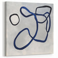 Contemporary Abstract Canvas – Blue Minimalist Modern Wall Art