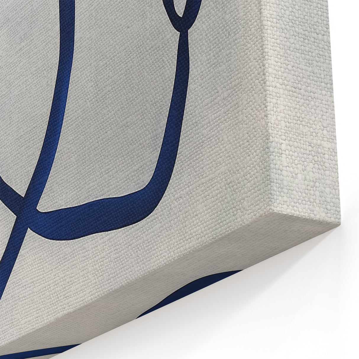 Contemporary Abstract Canvas – Blue Minimalist Modern Wall Art