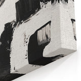 Geometric Abstract Wall Decor – Black and White Modern Canvas