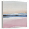 Colorful Abstract Wall Art – Soft Pink and Blue Modern Canvas Print