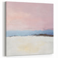 Abstract Art Prints – Soft Modern Pastel Pink and Blue Canvas Decor