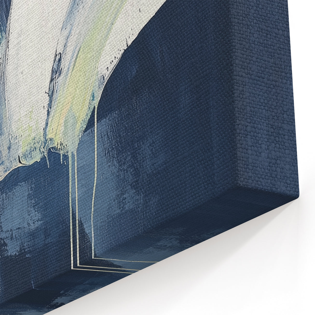 Geometric Abstract Wall Decor – Navy Minimalist Modern Canvas Art