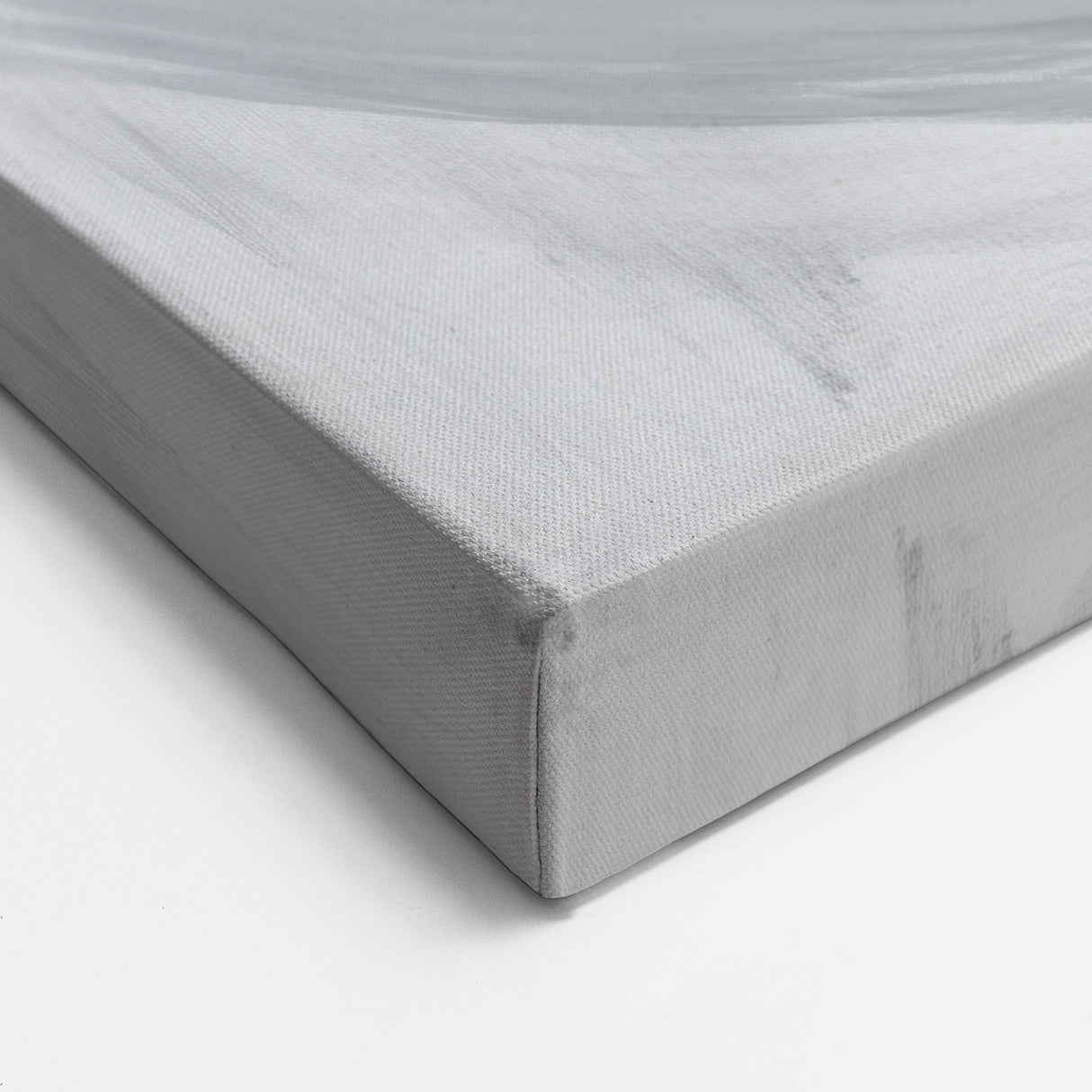 Large Abstract Wall Art – Bold Black and White Circular Motion Canvas