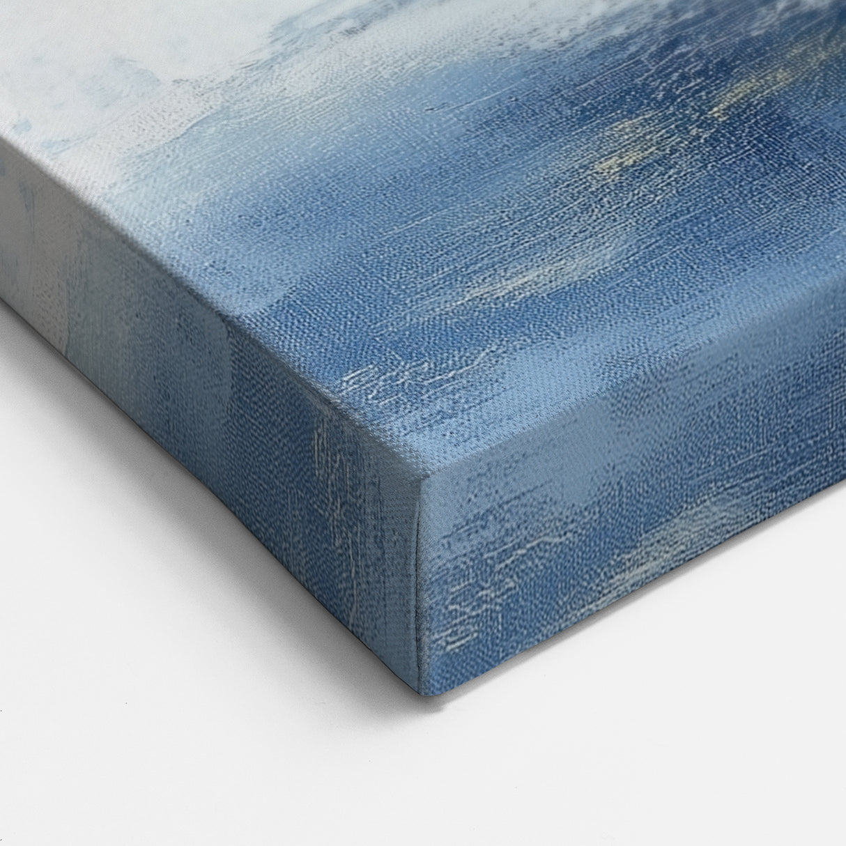 Modern Abstract Wall Art – Contemporary Navy & Gold Canvas Decor