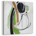 Abstract Art Prints – Modern Green, Black & Brown Minimalist Canvas