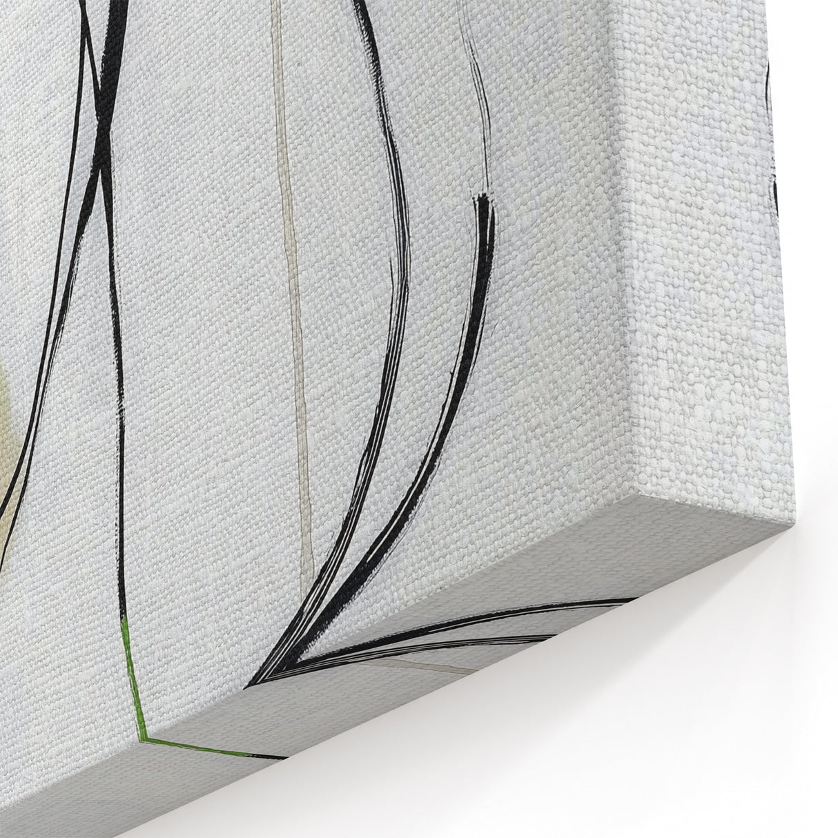 Abstract Art Prints – Modern Green, Black & Brown Minimalist Canvas