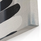 Contemporary Abstract Canvas – Black & White Zen-Inspired Wall Art