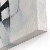 Colorful Abstract Wall Art – Black & Gray Modern Canvas Composition