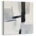 Abstract Art Prints – Bold Black & Gray Modern Minimalist Canvas