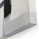 Abstract Art Prints – Bold Black & Gray Modern Minimalist Canvas