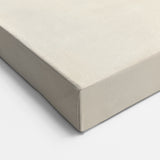 Geometric Abstract Wall Decor – Navy & Beige Angular Brush Canvas