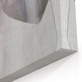 Large Abstract Wall Art – Soft Pink, Black & Gray Overlap Canvas