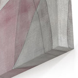 Colorful Abstract Wall Art – Pink, Black & Gray Soft Shape Canvas