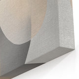 Abstract Art Prints – Beige & Gray Organic Shape Modern Wall Canvas