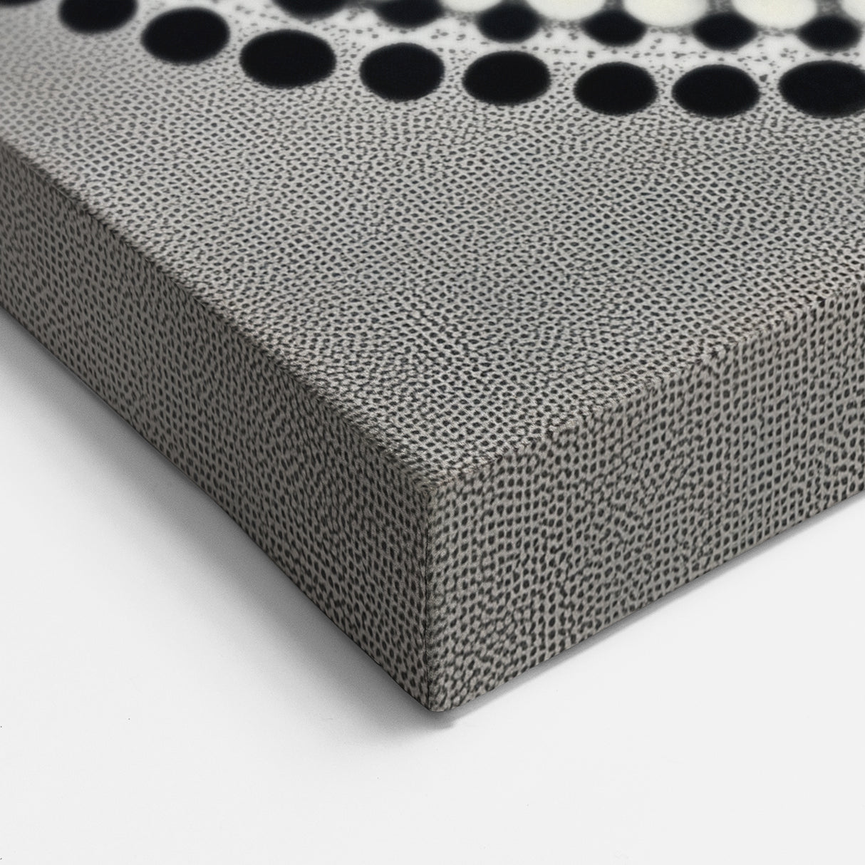 Colorful Abstract Wall Art – Black & White Optical Dot Pattern