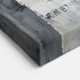 Geometric Abstract Wall Decor – Blue, Black & Urban Texture Collage