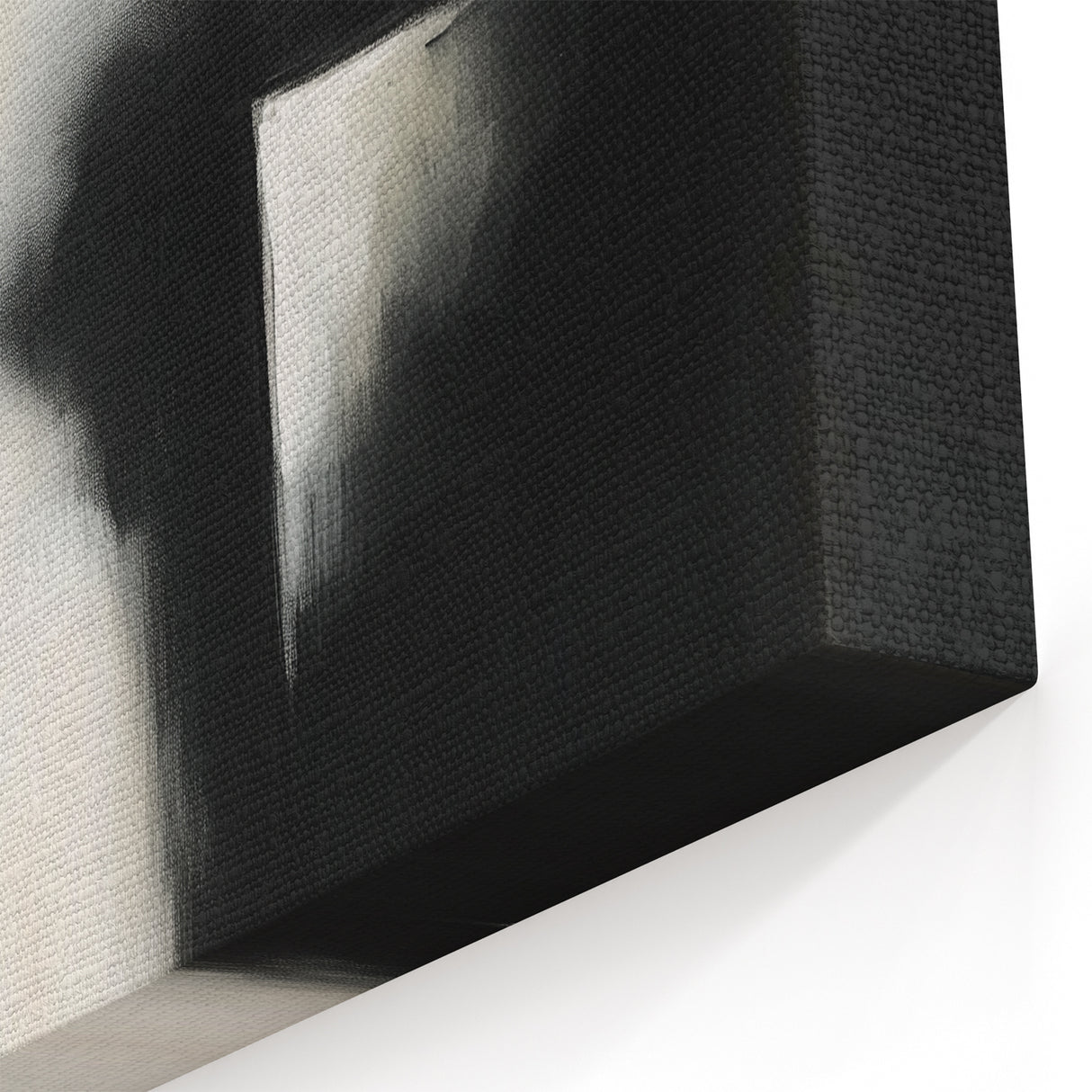 Modern Abstract Wall Art – Minimalist Black and White Canvas