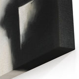 Modern Abstract Wall Art – Minimalist Black and White Canvas