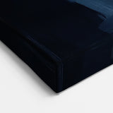 Contemporary Abstract Canvas – Beige and Navy Geometric Wall Art