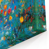 Colorful Abstract Wall Art – Vibrant Modern Floral Canvas Painting