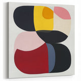 Large Abstract Wall Art – Bold Modern Composition in Rich Colors