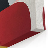 Abstract Art Prints – Bold Modern Color Blocks in Red and Yellow