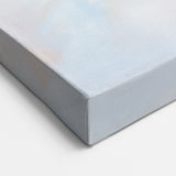 Colorful Abstract Wall Art – Blue, Peach & Gold Modern Canvas Decor
