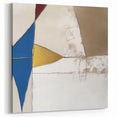 Modern Abstract Wall Art – Bold Geometric Canvas in Blue & Gold