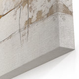 Modern Abstract Wall Art – Bold Geometric Canvas in Blue & Gold