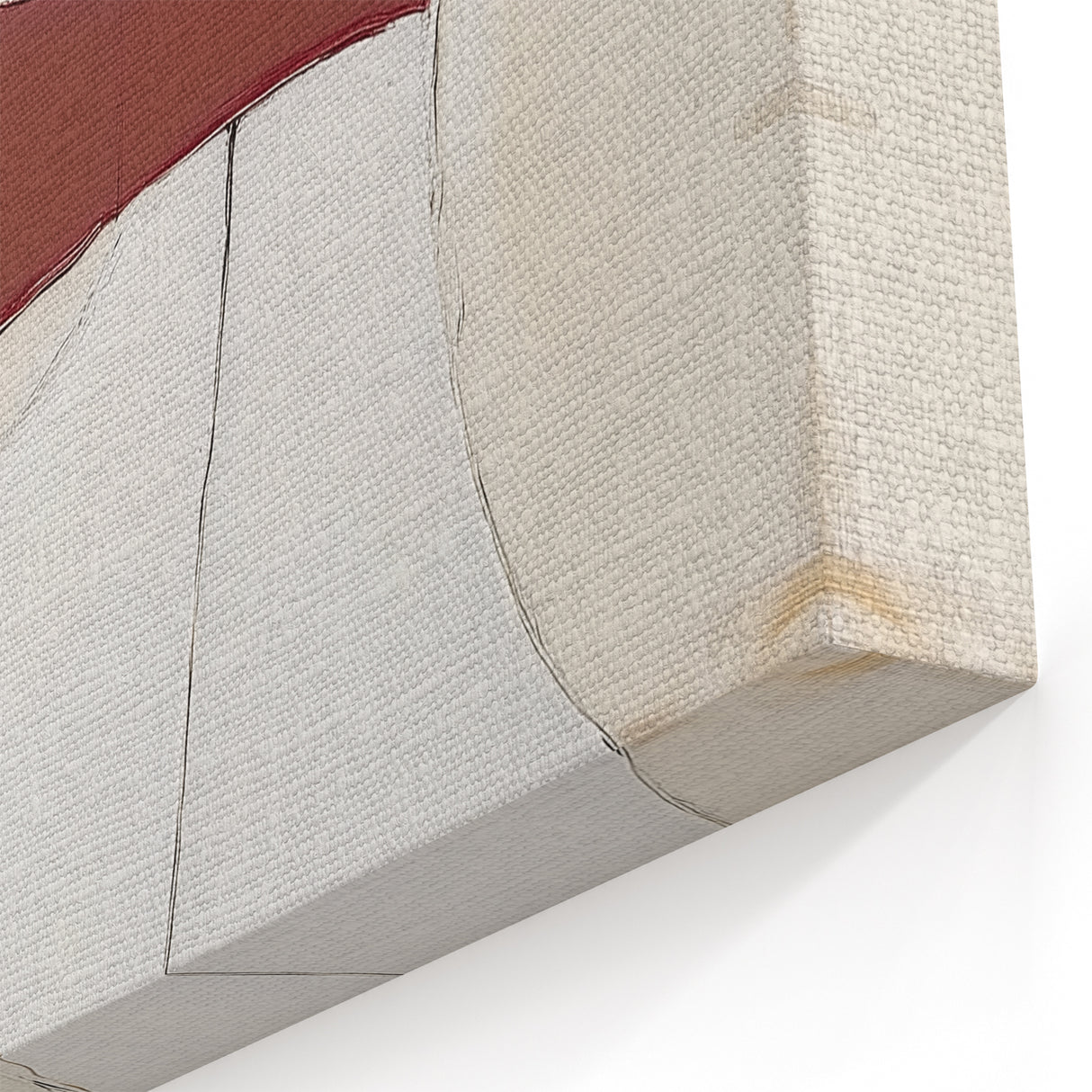 Colorful Abstract Wall Art – Geometric Canvas in Blue & Mustard