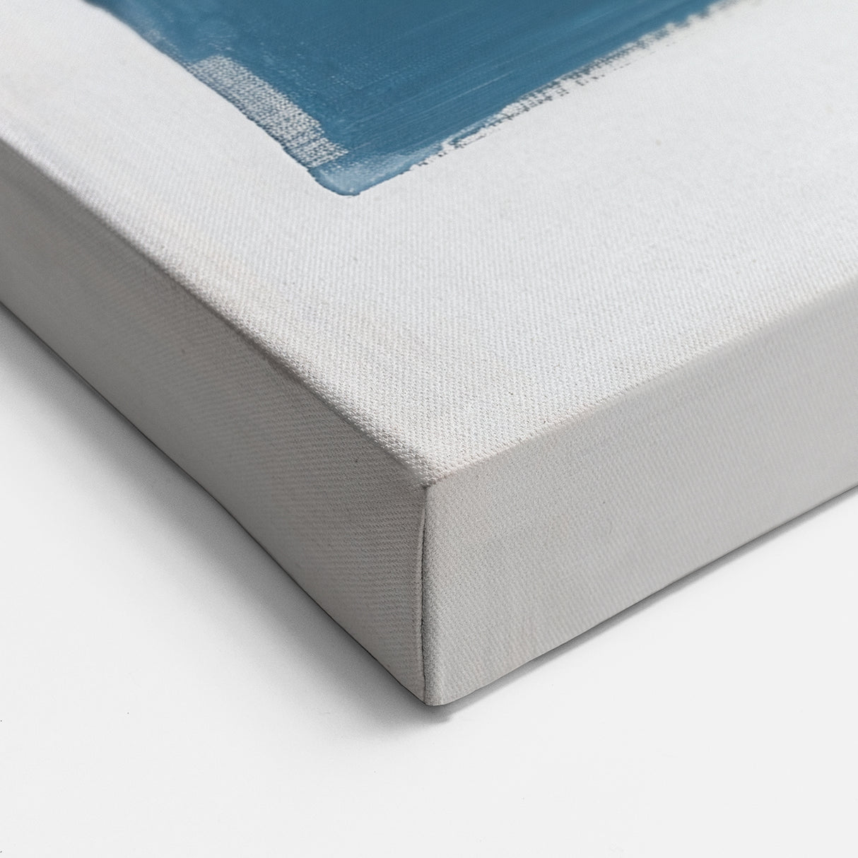 Modern Abstract Wall Art – Navy, Gold & Gray Brushstroke Canvas