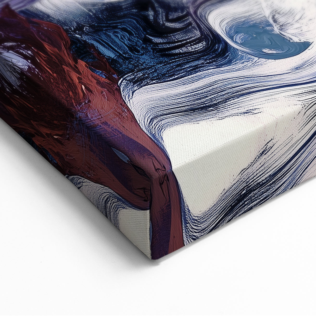 Modern Abstract Wall Art – Bold Vertical Flow in Orange and Green