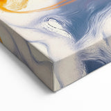 Large Abstract Wall Art – Bold Vertical Swirl in Orange and Purple