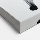 Minimalist Abstract Wall Art – Flowing Black Ink on White Canvas