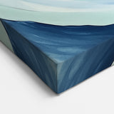 Geometric Abstract Wall Decor – Spiral Blues & Oceanic Movement