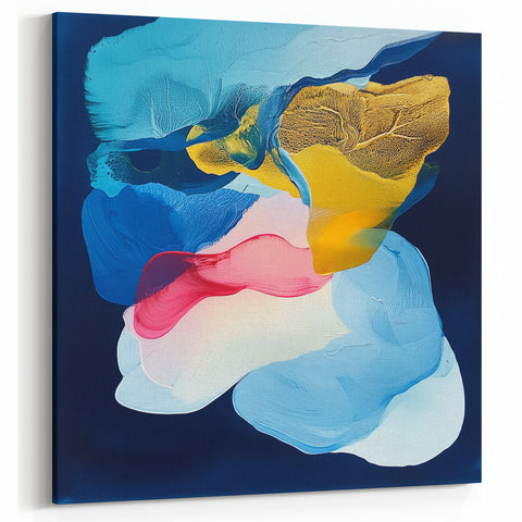 Modern Abstract Wall Art – Colorful Minimalist Geometric Canvas