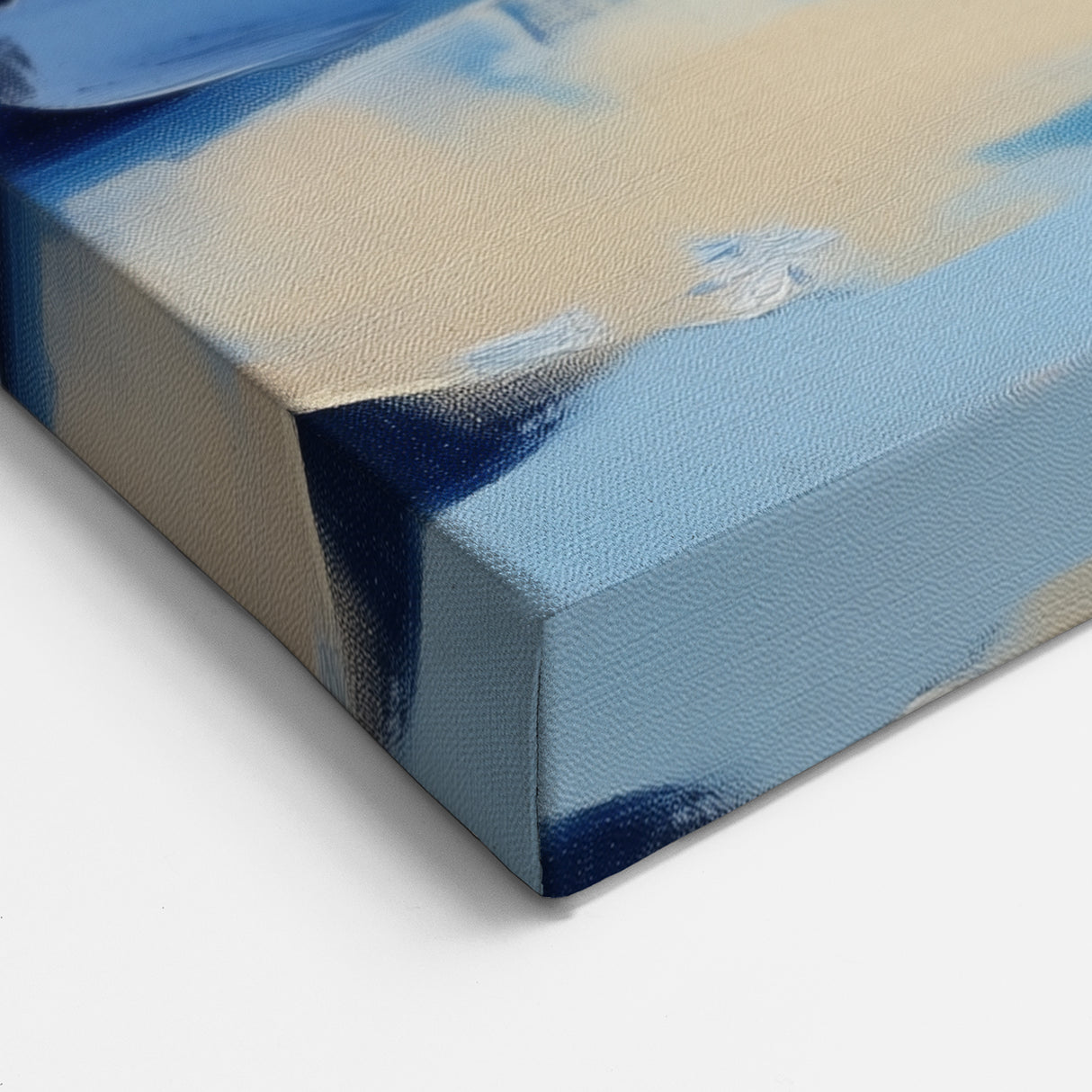 Navy Blue Modern Abstract Wall Art – Contemporary Canvas Decor