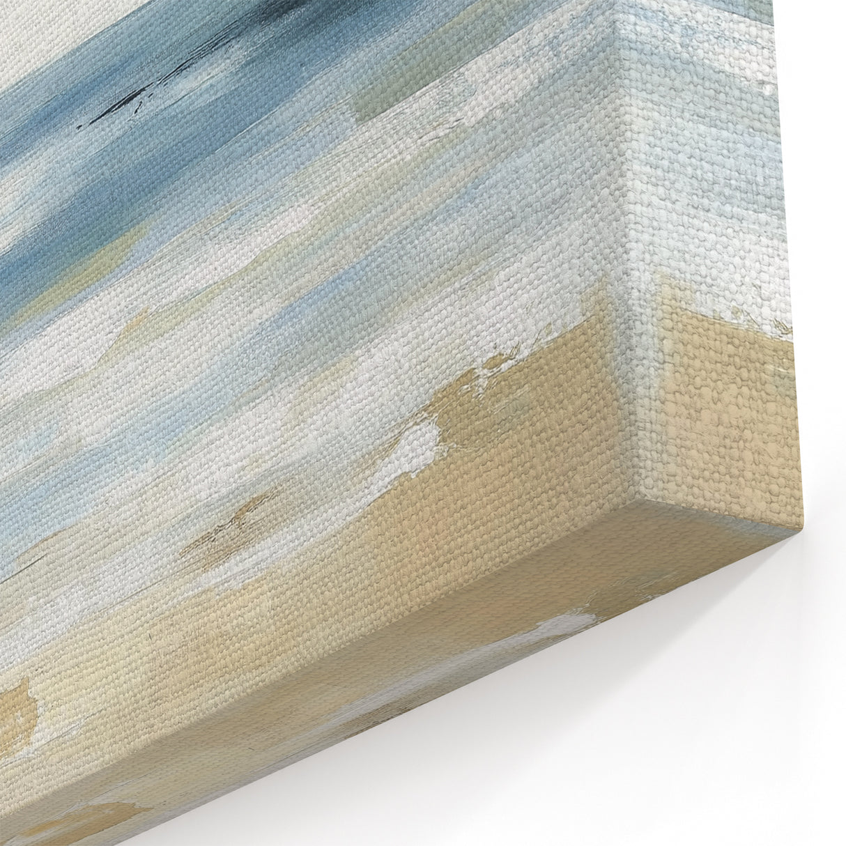 Coastal Modern Abstract Wall Art – Minimalist Ocean Canvas