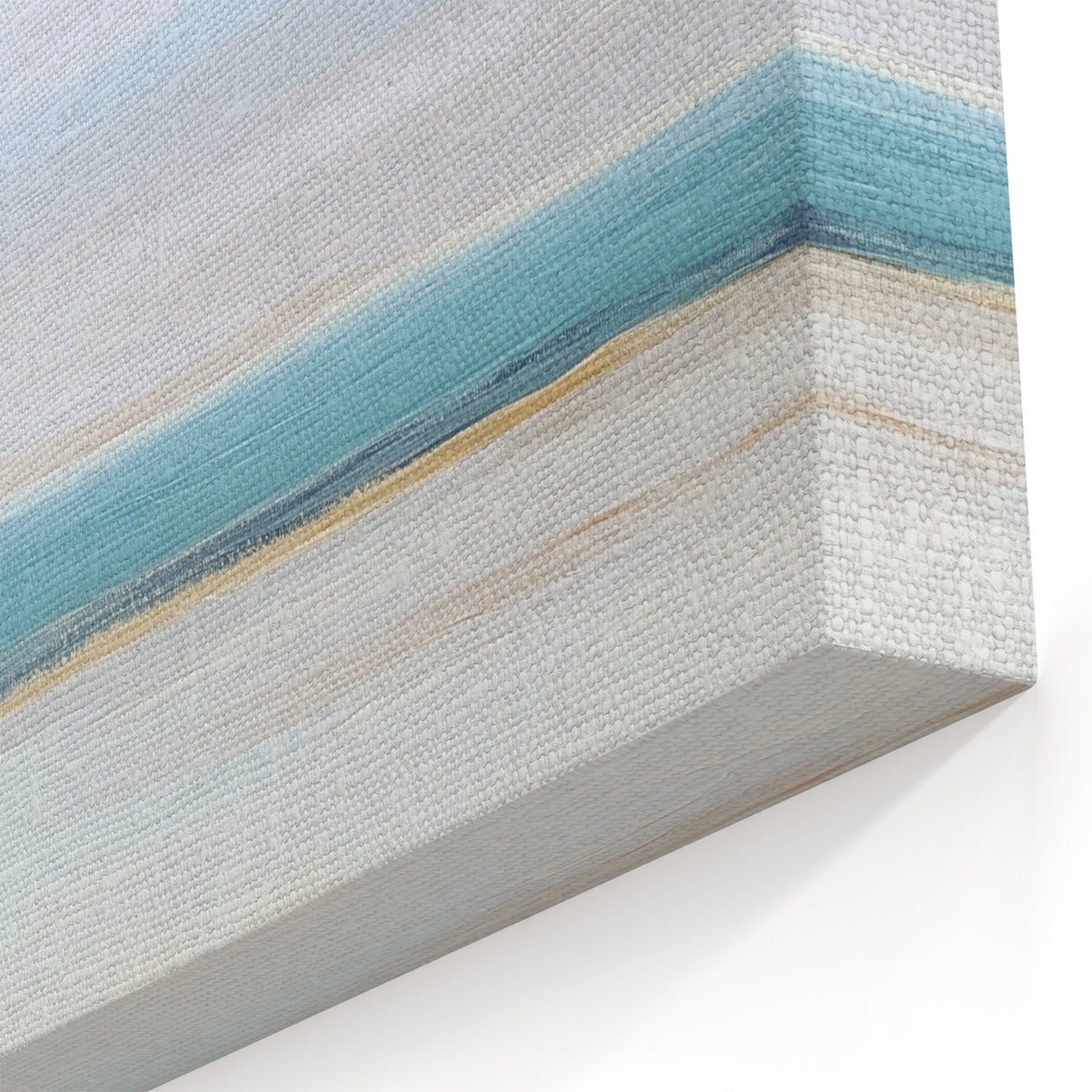 Large Abstract Wall Art – Soft Coastal Horizon Canvas Print