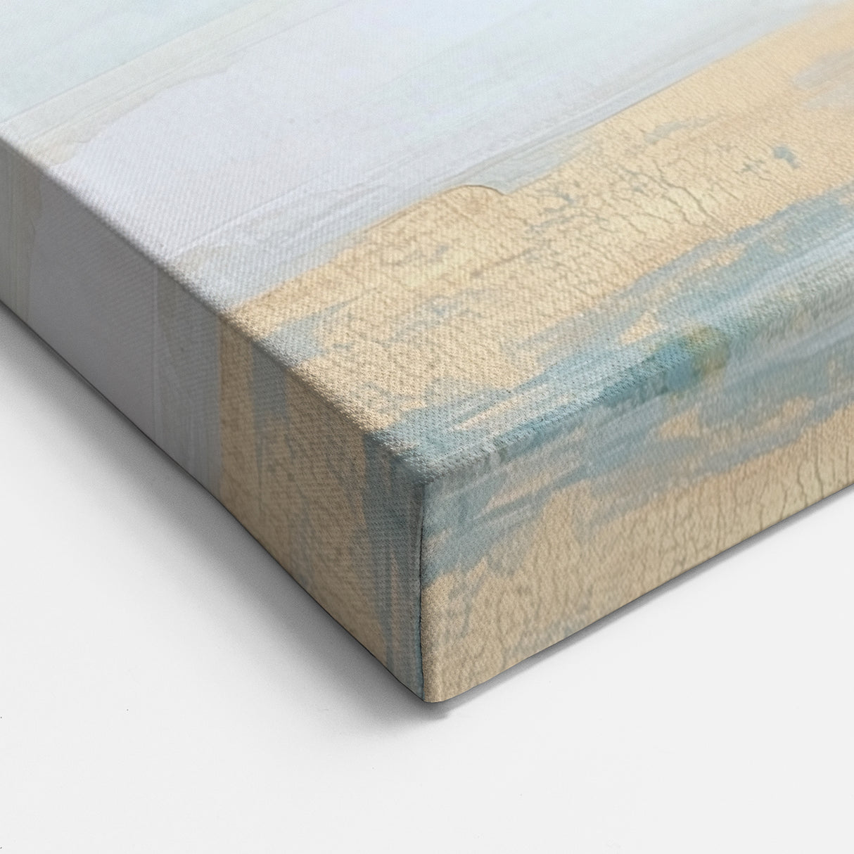 Large Abstract Wall Art – Soft Coastal Horizon Canvas Print