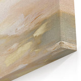 Colorful Abstract Wall Art – Blush and Gold Soft Modern Canvas