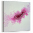 Contemporary Abstract Canvas – Fuchsia and Plum Bubble Art