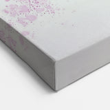 Contemporary Abstract Canvas – Fuchsia and Plum Bubble Art