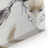 Geometric Abstract Wall Decor – Black, White & Beige Canvas Art