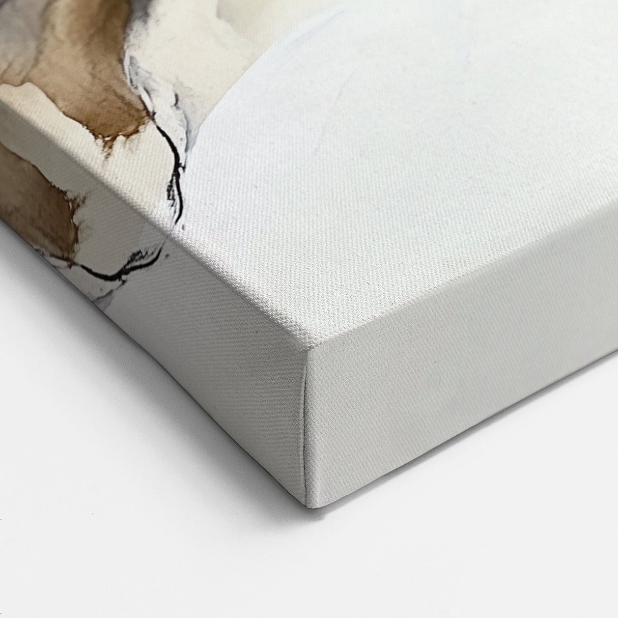 Geometric Abstract Wall Decor – Black, White & Beige Canvas Art