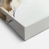 Geometric Abstract Wall Decor – Black, White & Beige Canvas Art