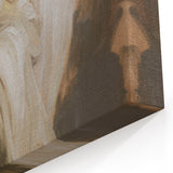 Minimalist Abstract Wall Art – Earthy Brown and Sky Blue Canvas