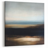 Modern Abstract Wall Art – Contemporary Brown & Black Landscape
