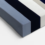 Geometric Abstract Wall Decor – Modern Navy, Gray & Beige Canvas