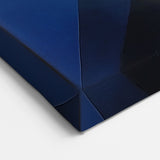 Geometric Abstract Wall Decor – Blue, White & Black Modern Art